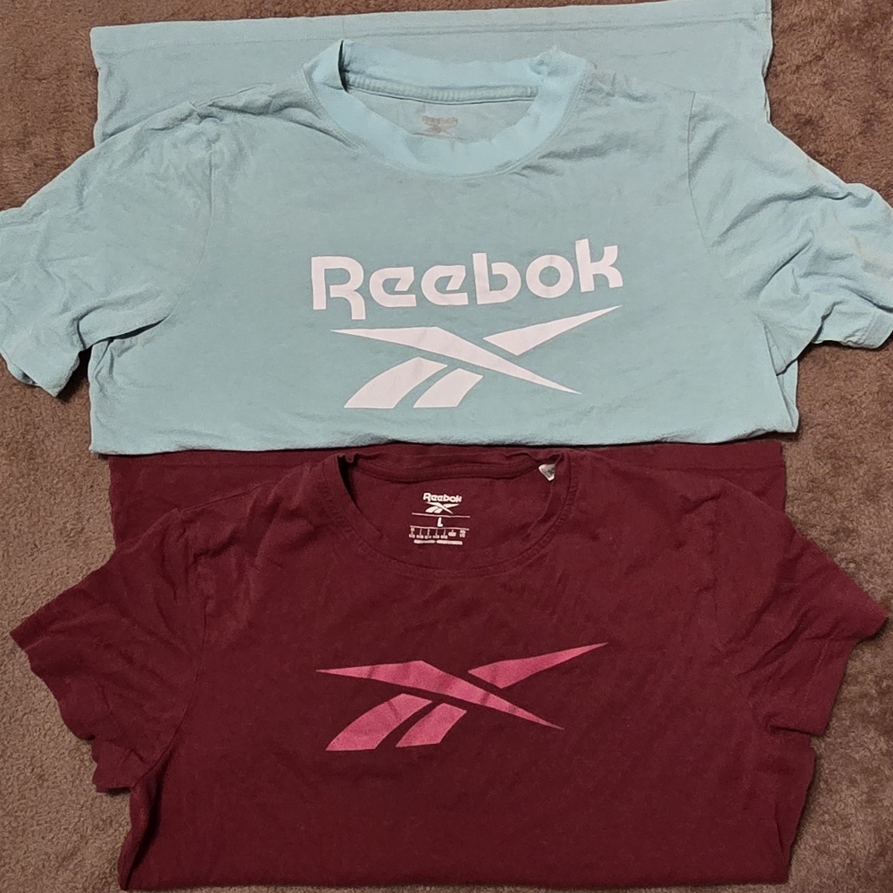 2 Large Reebok Womens T-Shirt Bundle